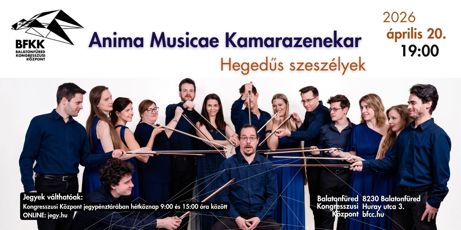 Anima Musicae <br> Hegedűs szeszélyek <br> 2026. április 20. Balatonfüred