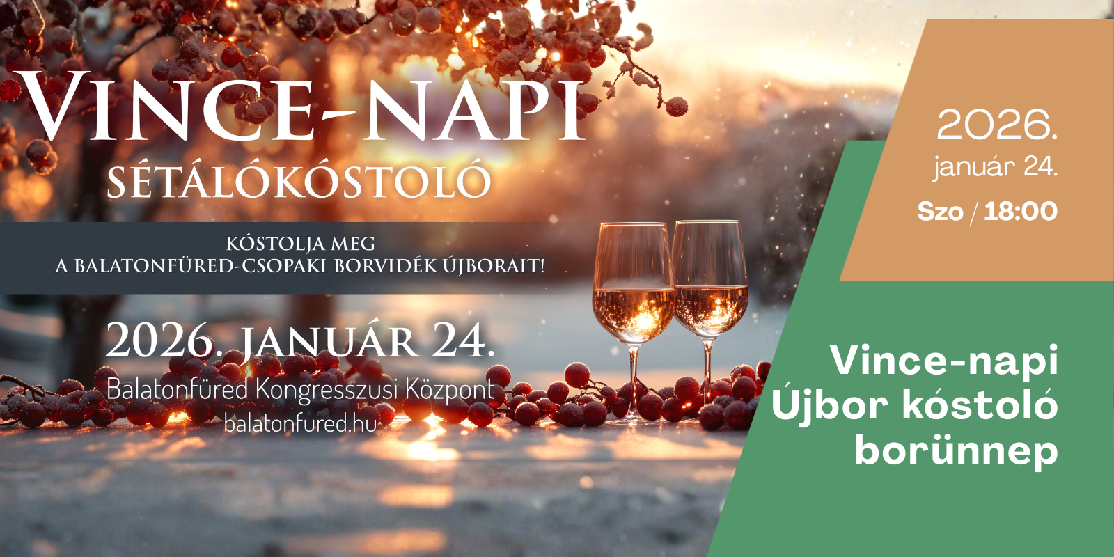 Vince-napi Újbor kóstoló borünnep Balatonfüred