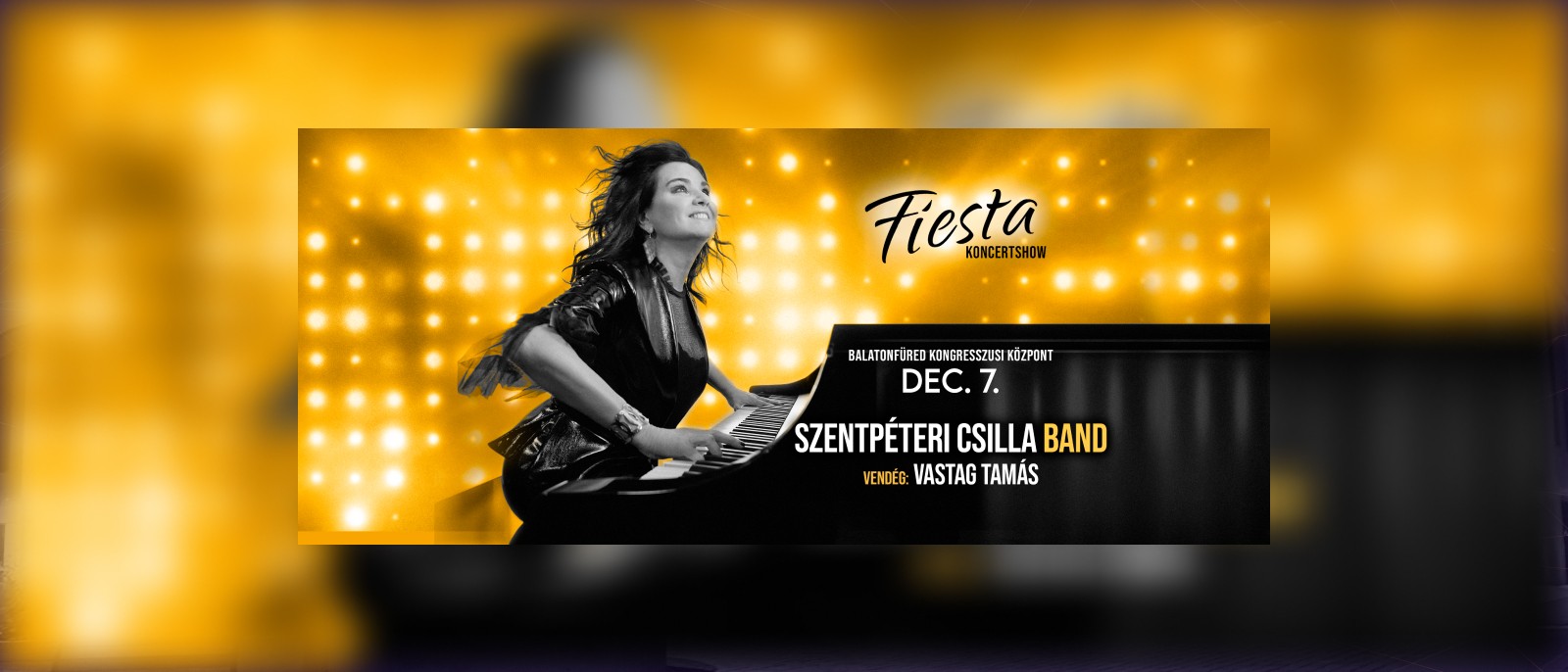 Szentpéteri Csilla Band & Vastag Tamás<br>2024. december 7. Balatonfüred